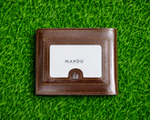 Premium RFID Leather Wallet – Brown