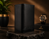 Premium Black Leather Long Wallet