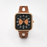 Tomi Square Dial Men’s Brown Watch