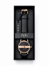 Tomi Black & Gold Luxury Watch