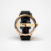 Tomi Black & Gold Luxury Watch