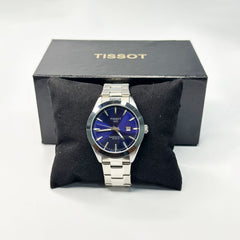 Ti Silver Men’s Watch – Blue Dial