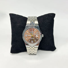 Ro Silver Men’s Watch – Brown Dial