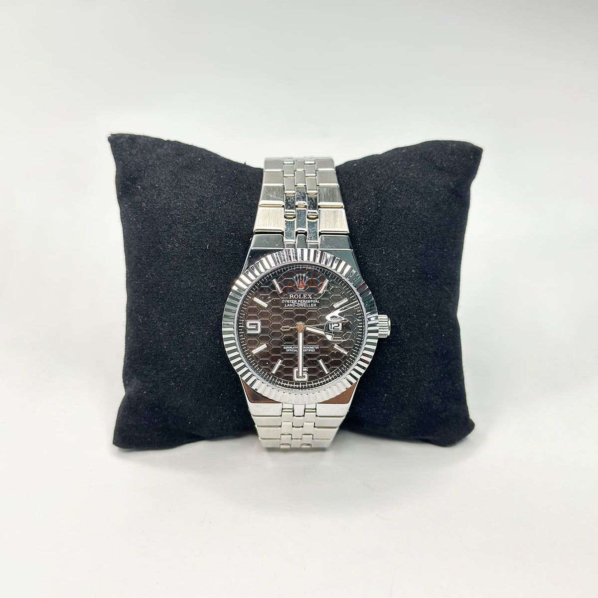 Ro Silver Men’s Watch – Brown Dial