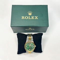 Ro Watch – Gold & Silver Green Dial