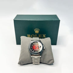 Men’s Watch – Silver & Red Dial Edition