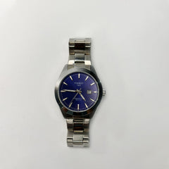 Ti Silver Men’s Watch – Blue Dial