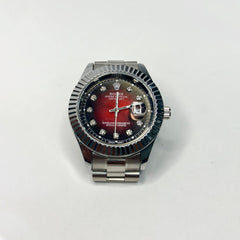 Men’s Watch – Silver & Red Dial Edition