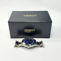 Ti Silver Men’s Watch – Blue Dial