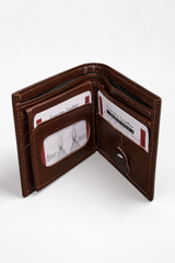 Premium Genuine Leather Wallet – Brown